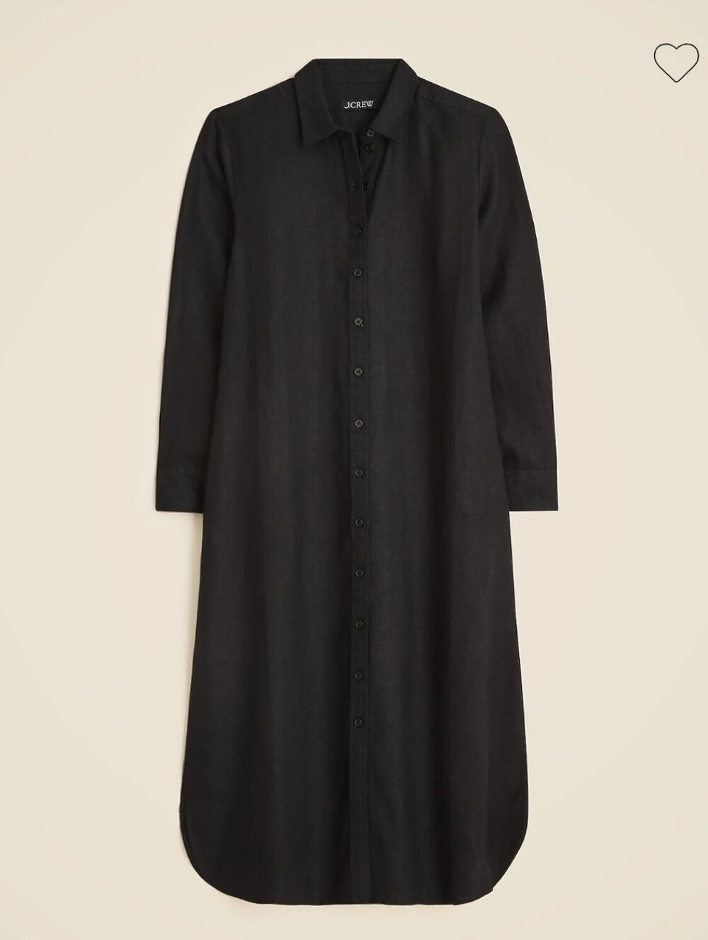J. Crew Tunic Shirt Dress In Linen